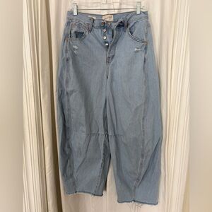 Universal Thread Light Blue High Rise Barrel Leg Jeans